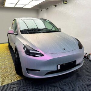 Matte Silver Sunset Vinyl Wrap